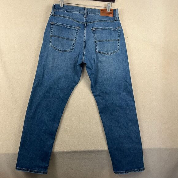Lucky Brand Jeans Mens 31X30 Blue Denim 221 Straight Red Label Lucky You Patch - Picture 5 of 6
